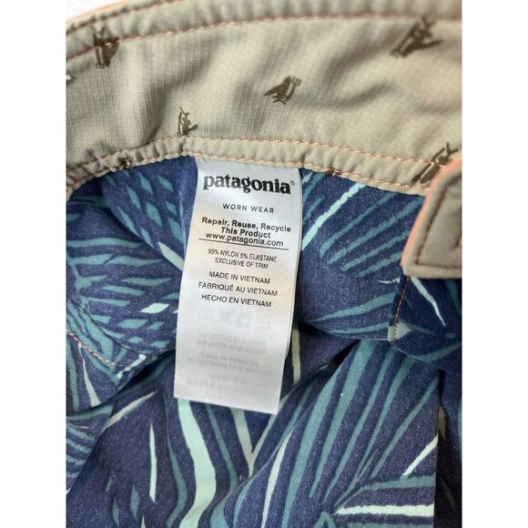 Patagonia Board Shorts Men's Hydropeak Stretch Floral Water Swim Trunks - Sz 30 - Picture 9 of 9